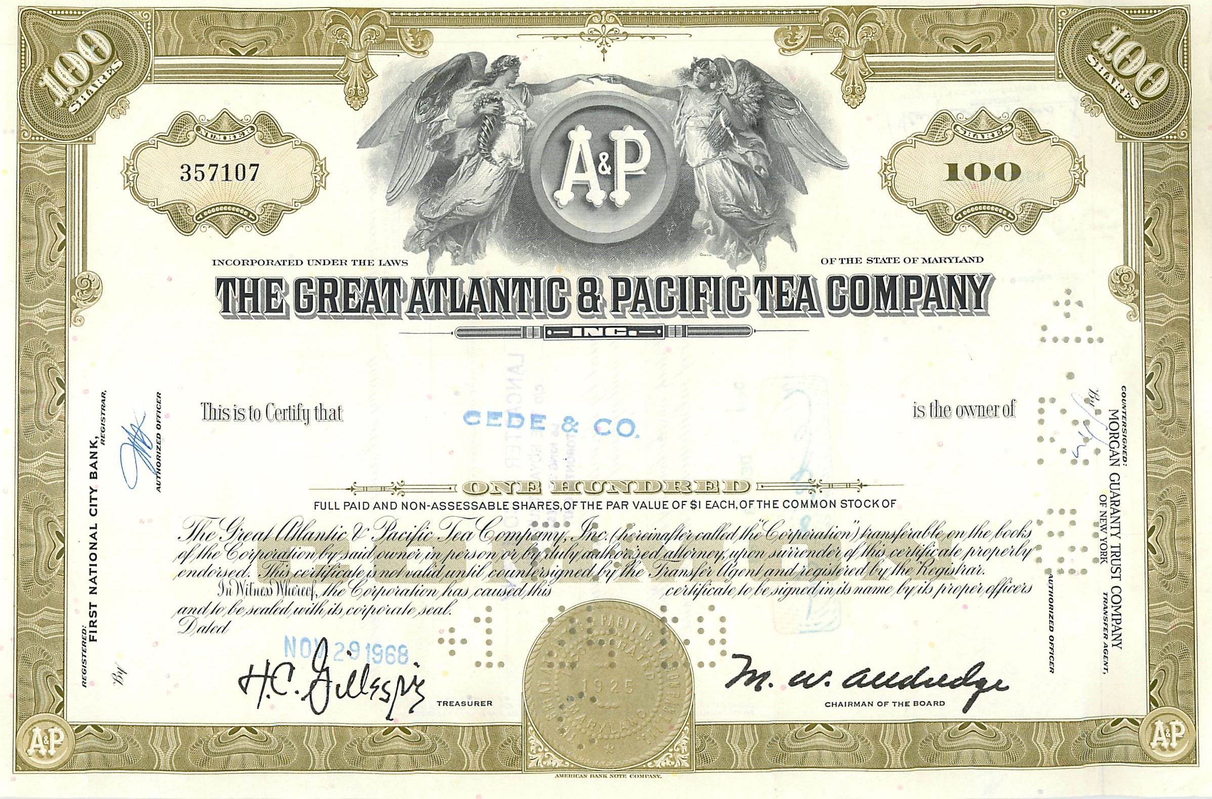 Coupon Share Action The Great Atlantic & Pacific Tea Company Ange Angel Femme