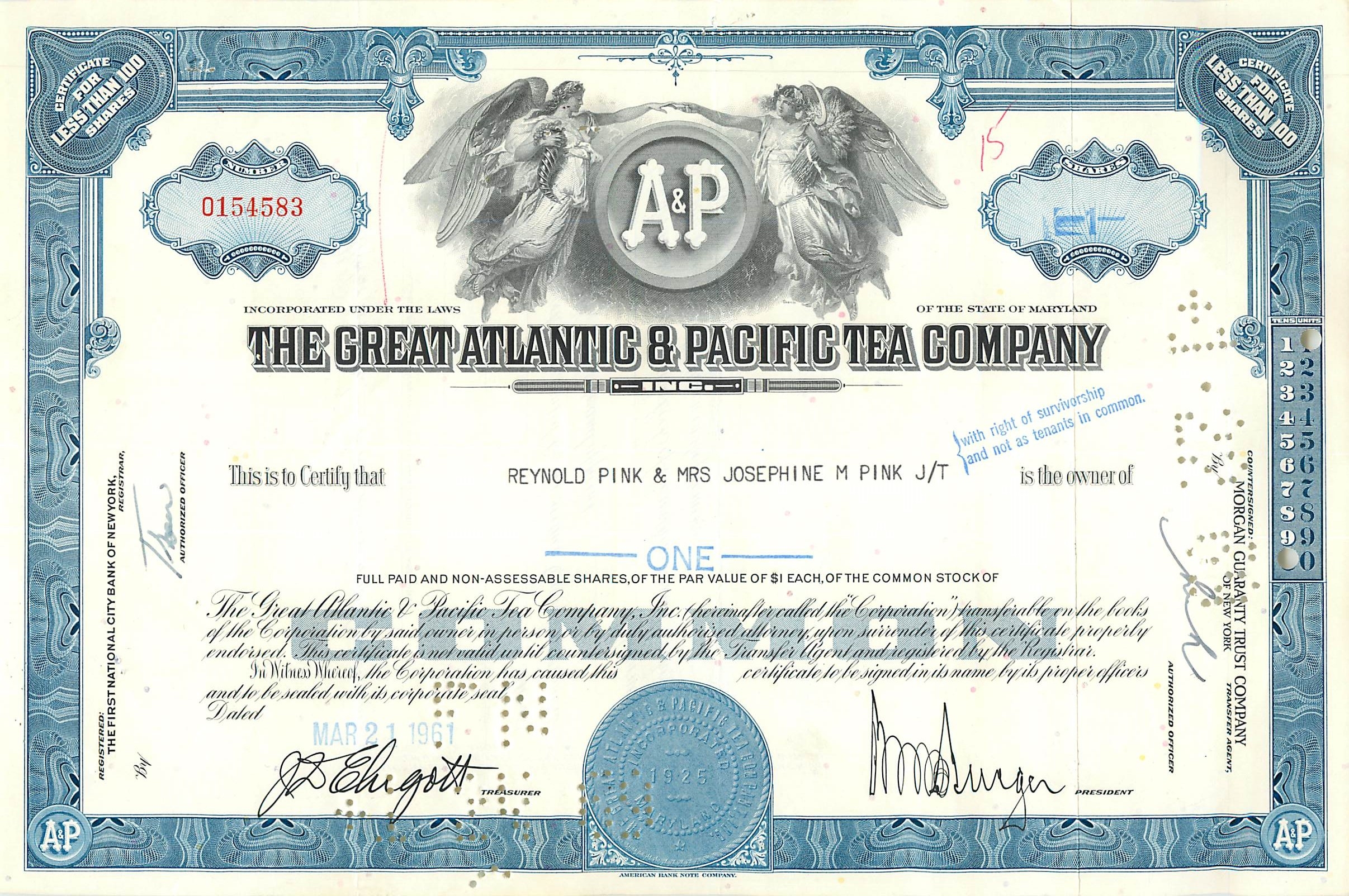 Coupon Share Action The Great Atlantic & Pacific Tea Company Ange Angel Femme
