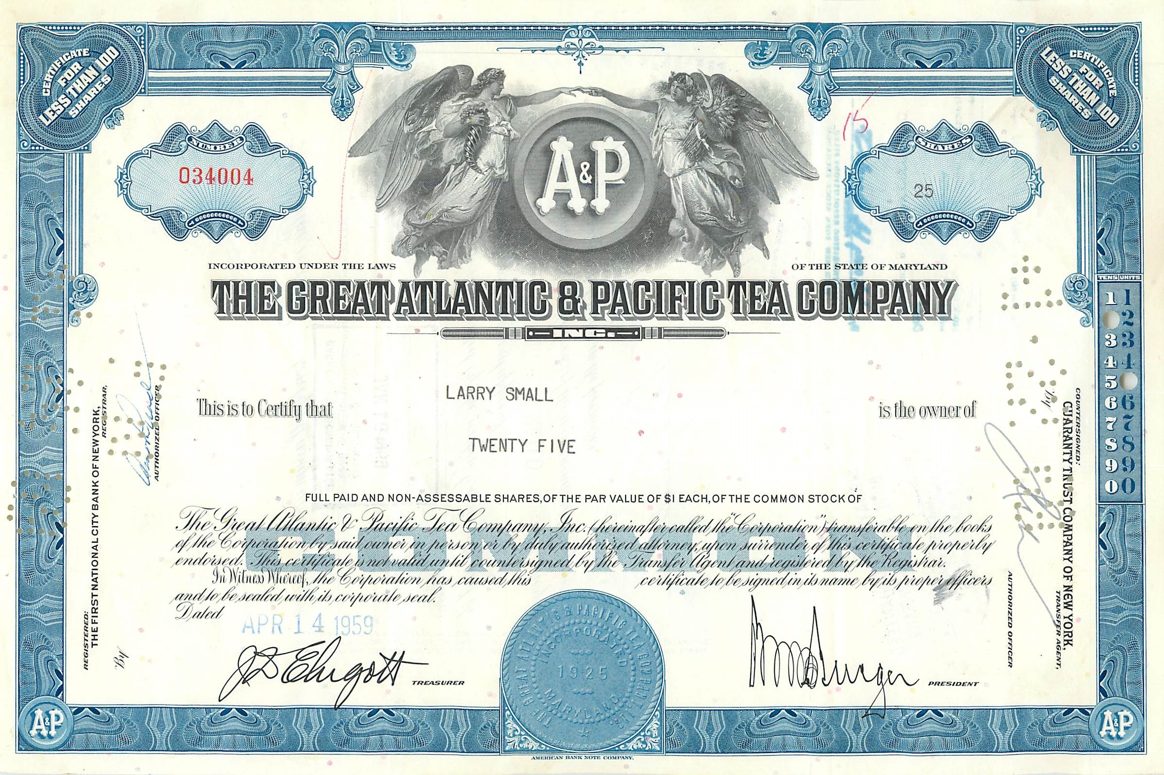 Coupon Share Action The Great Atlantic & Pacific Tea Company Ange Angel Femme
