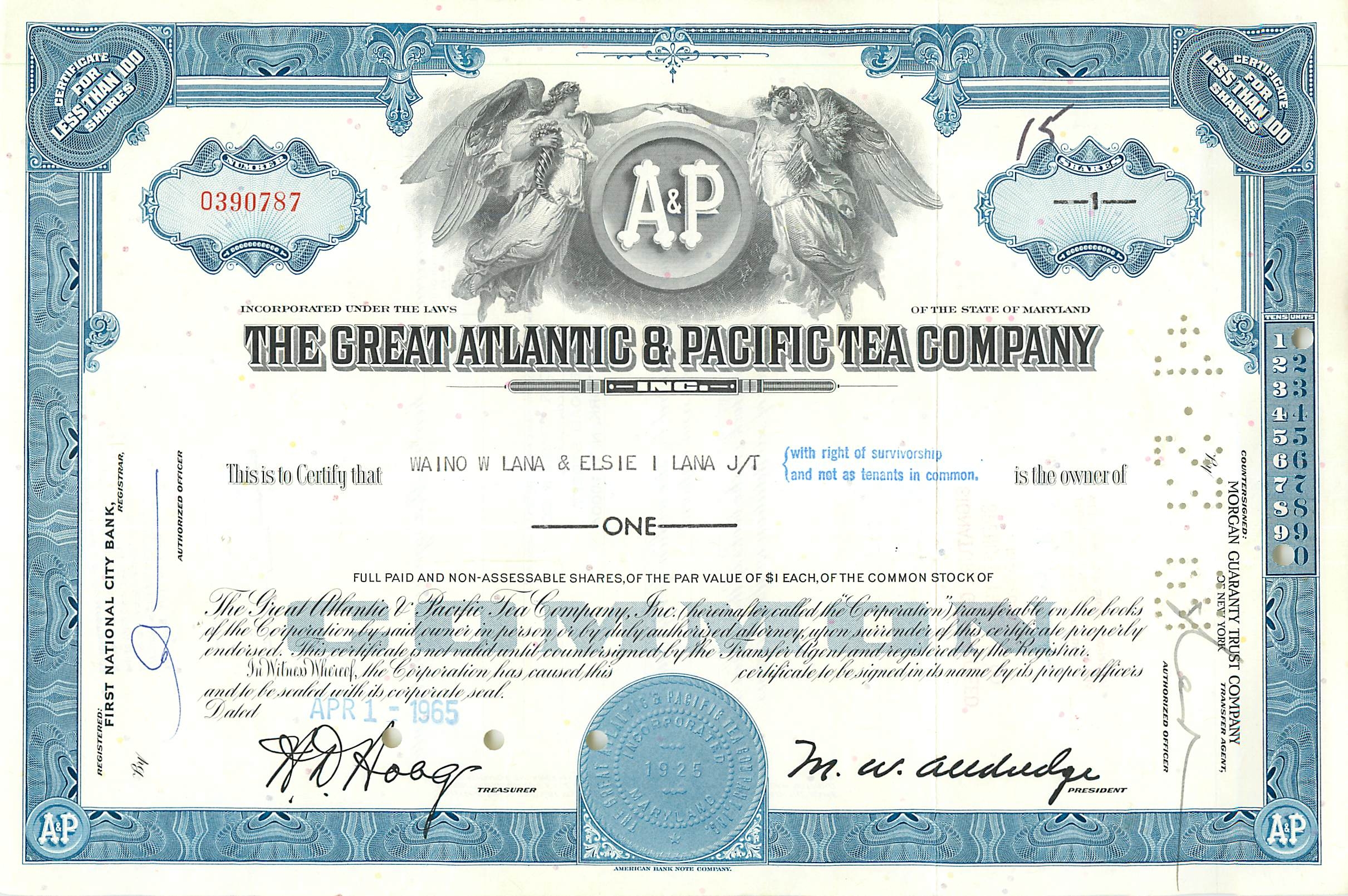 Coupon Share Action The Great Atlantic & Pacific Tea Company Ange Angel Femme