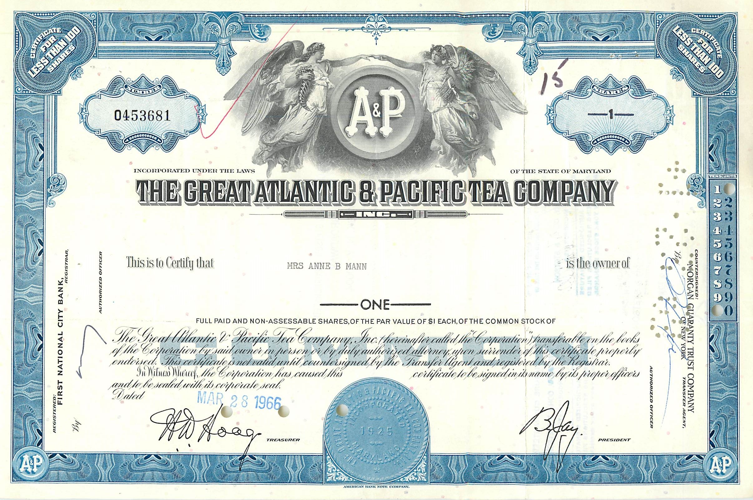 Coupon Share Action The Great Atlantic & Pacific Tea Company Ange Angel Femme