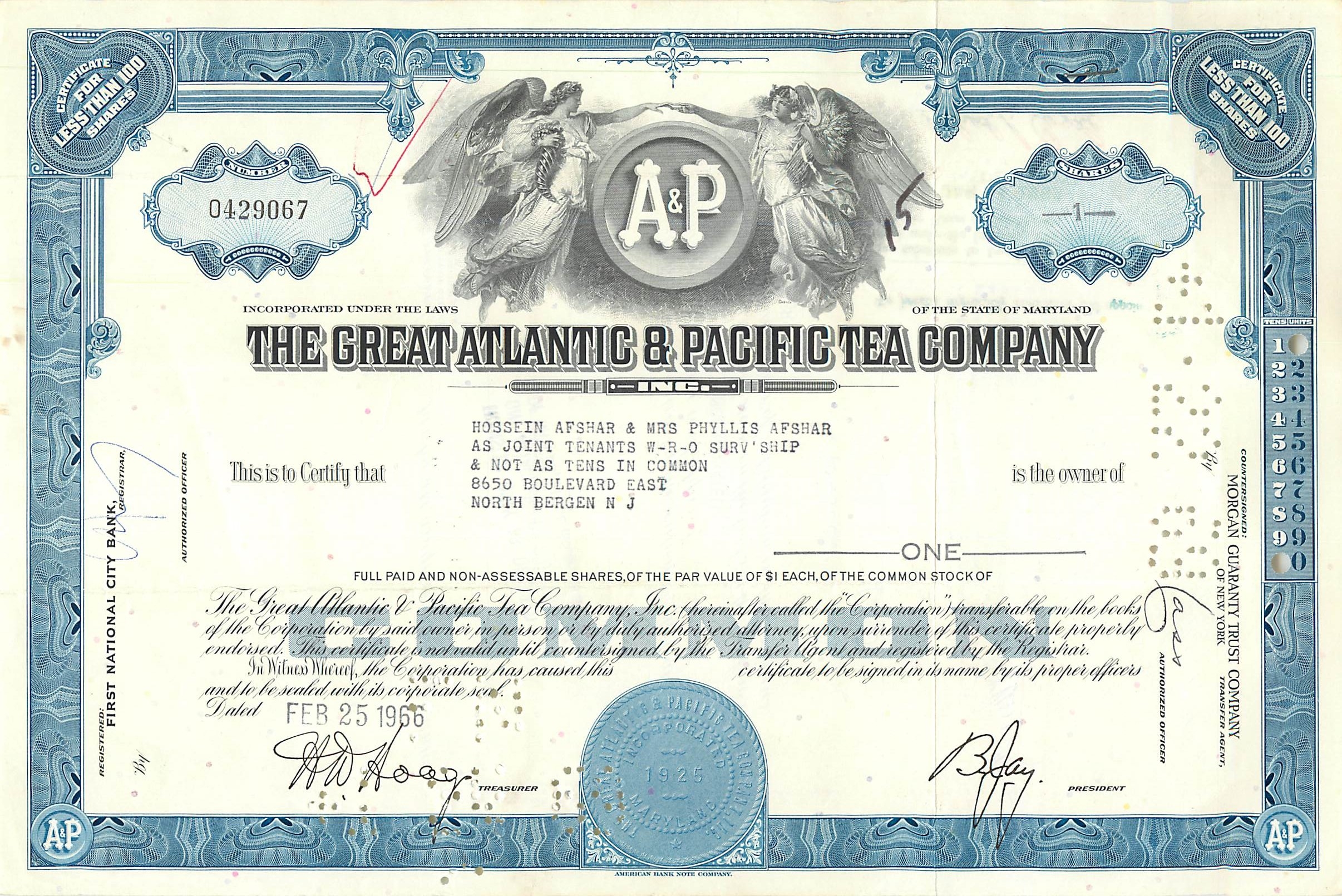 Coupon Share Action The Great Atlantic & Pacific Tea Company Ange Angel Femme