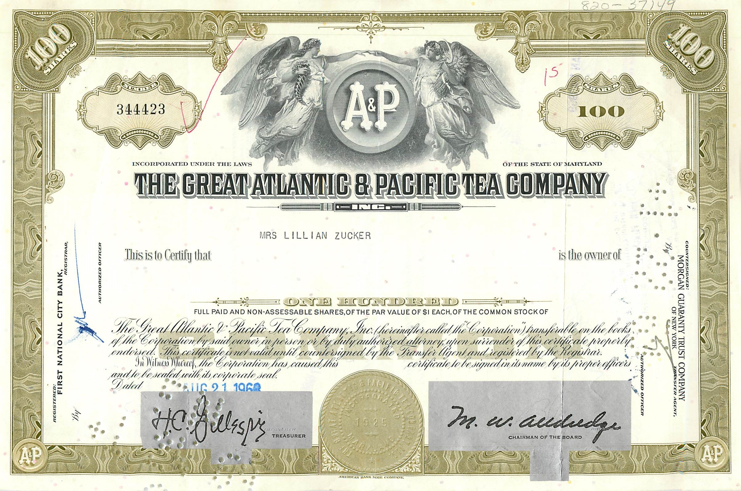 Coupon Share Action The Great Atlantic & Pacific Tea Company Ange Angel Femme