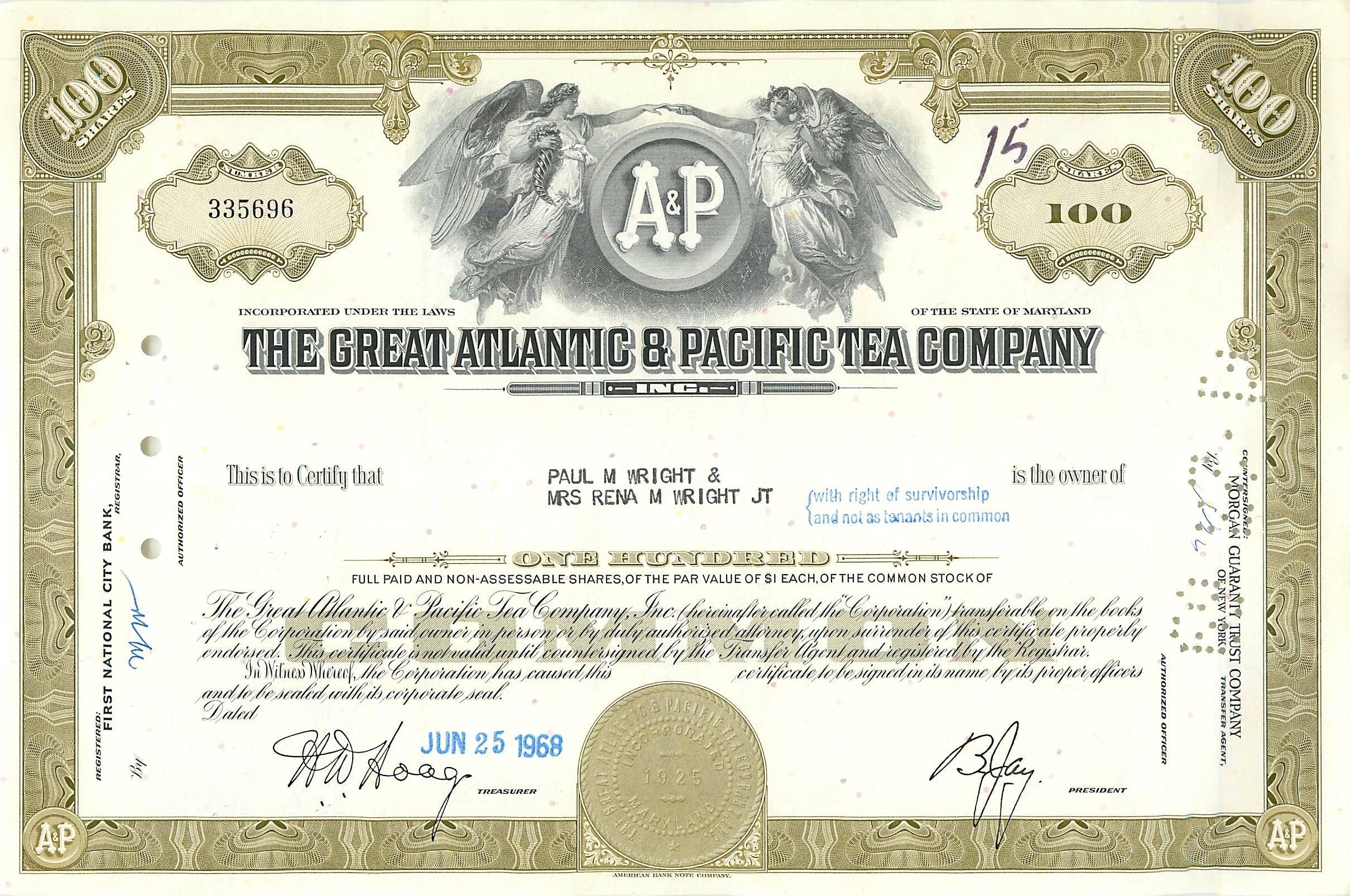 Coupon Share Action The Great Atlantic & Pacific Tea Company Ange Angel Femme
