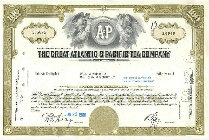Coupon Share Action The Great Atlantic & Pacific Tea Company Ange Angel Femme