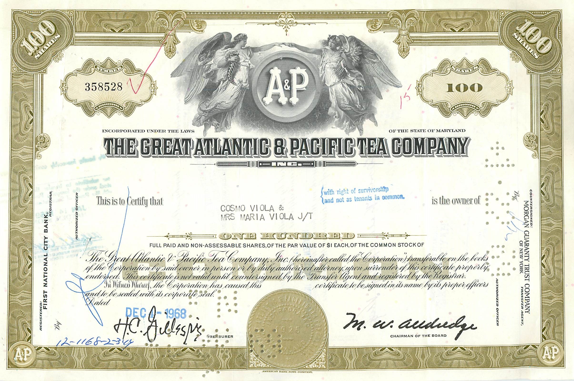 Coupon Share Action The Great Atlantic & Pacific Tea Company Ange Angel Femme