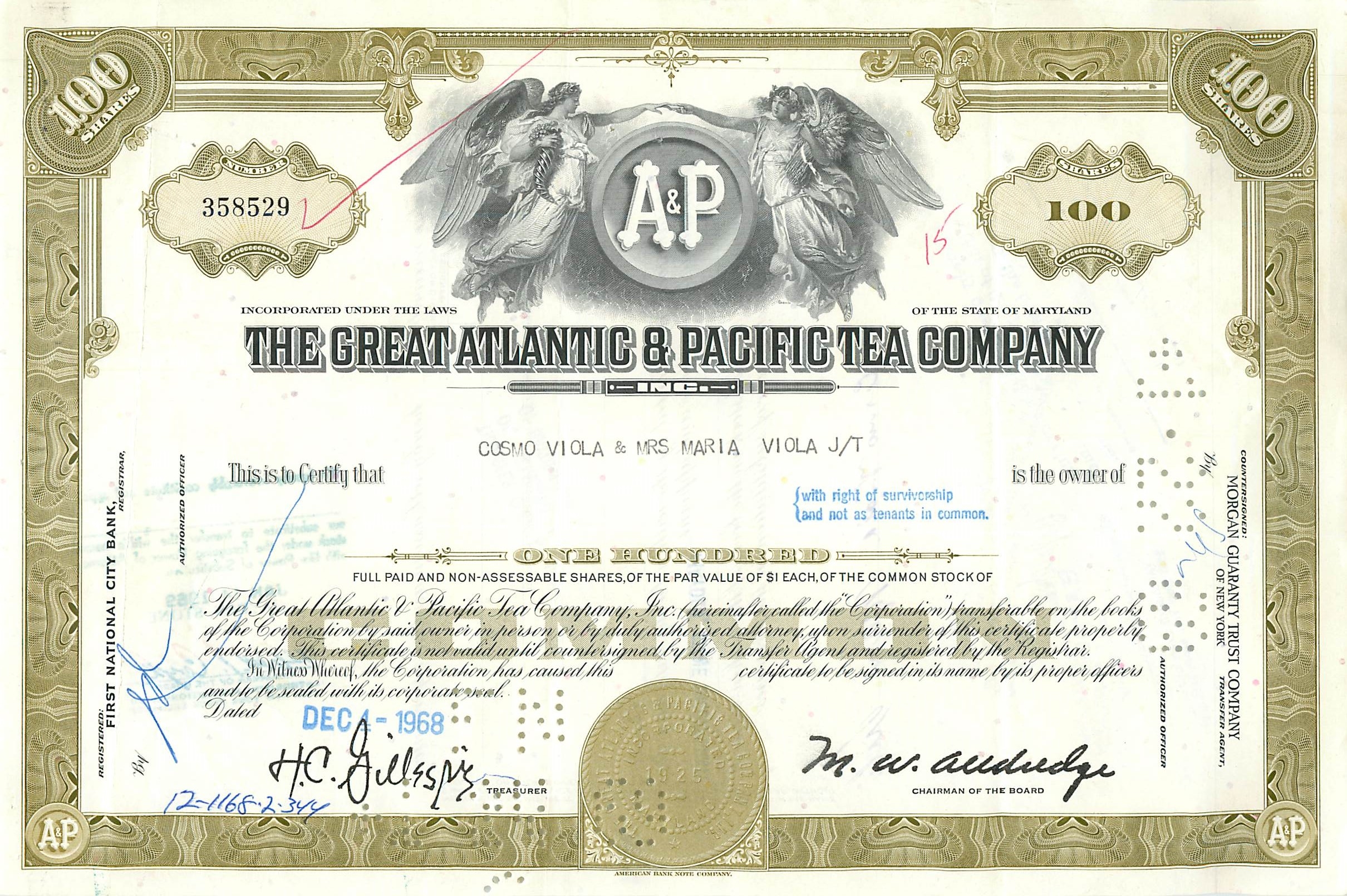 Coupon Share Action The Great Atlantic & Pacific Tea Company Ange Angel Femme