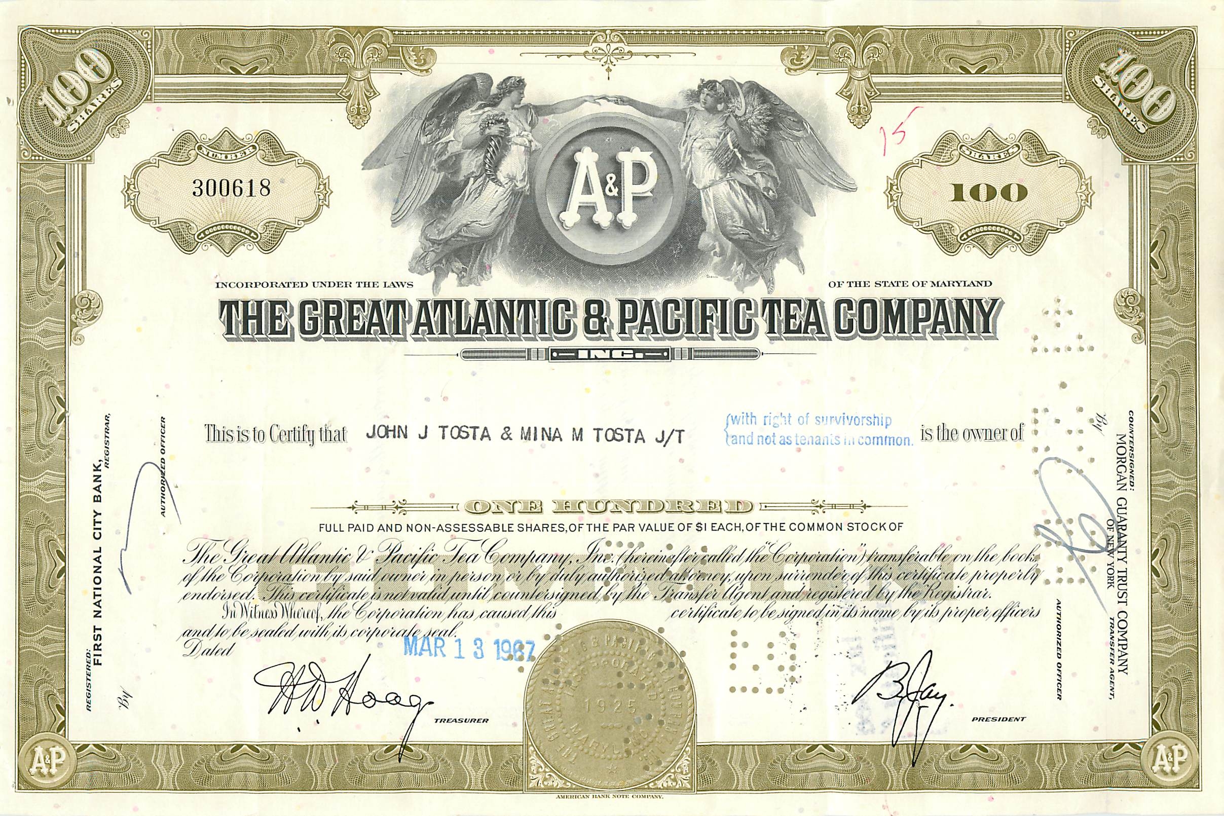 Coupon Share Action The Great Atlantic & Pacific Tea Company Ange Angel Femme