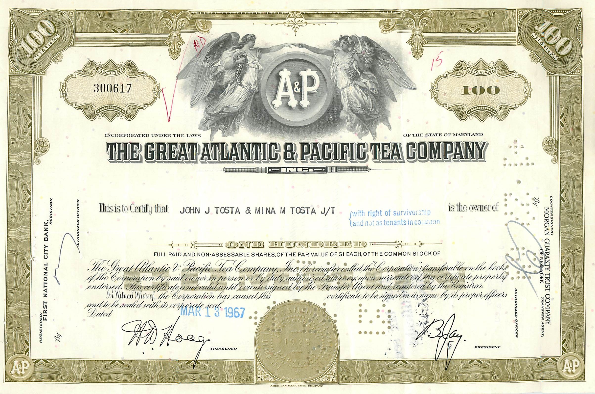 Coupon Share Action The Great Atlantic & Pacific Tea Company Ange Angel Femme