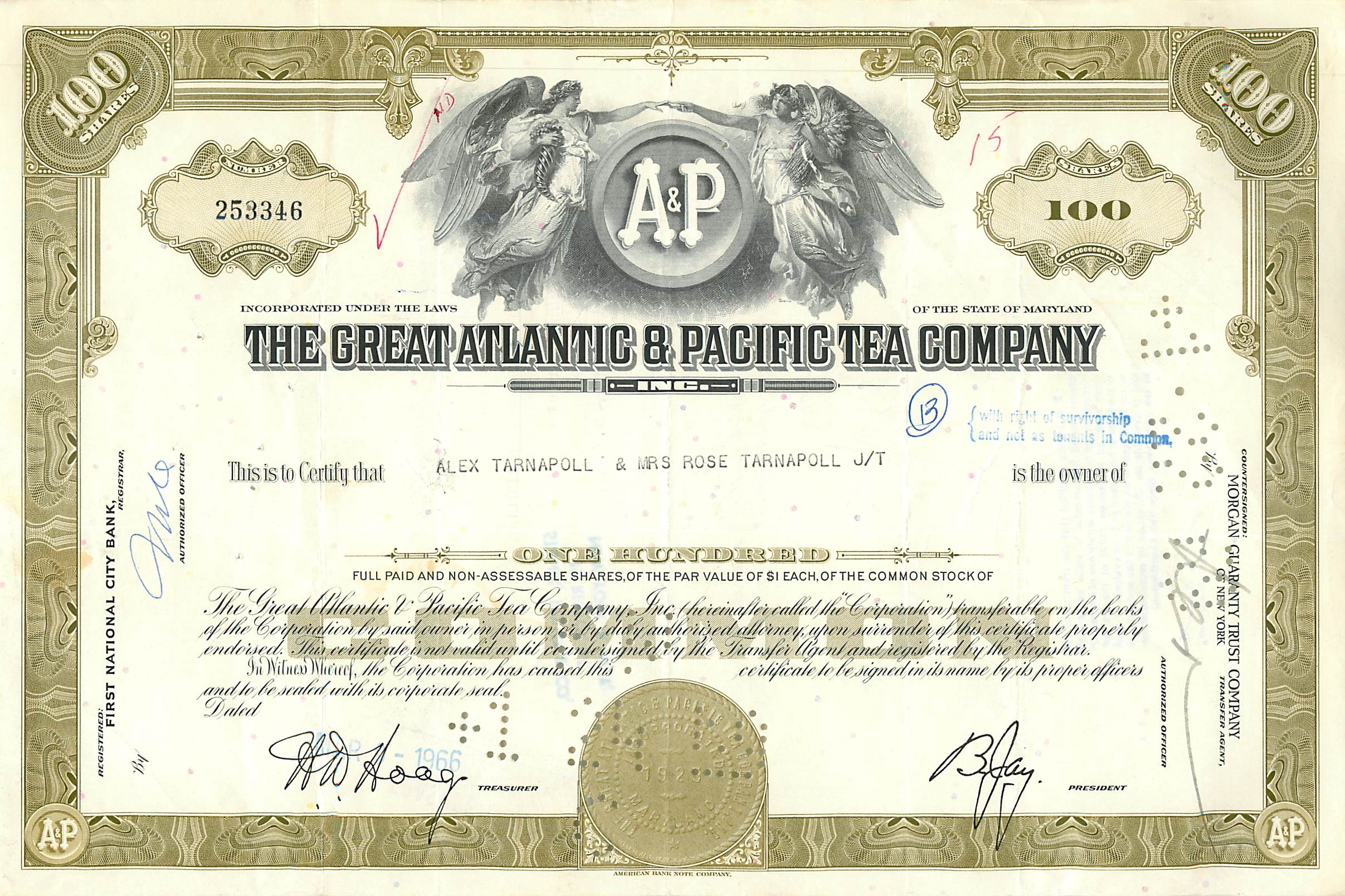 Coupon Share Action The Great Atlantic & Pacific Tea Company Ange Angel Femme