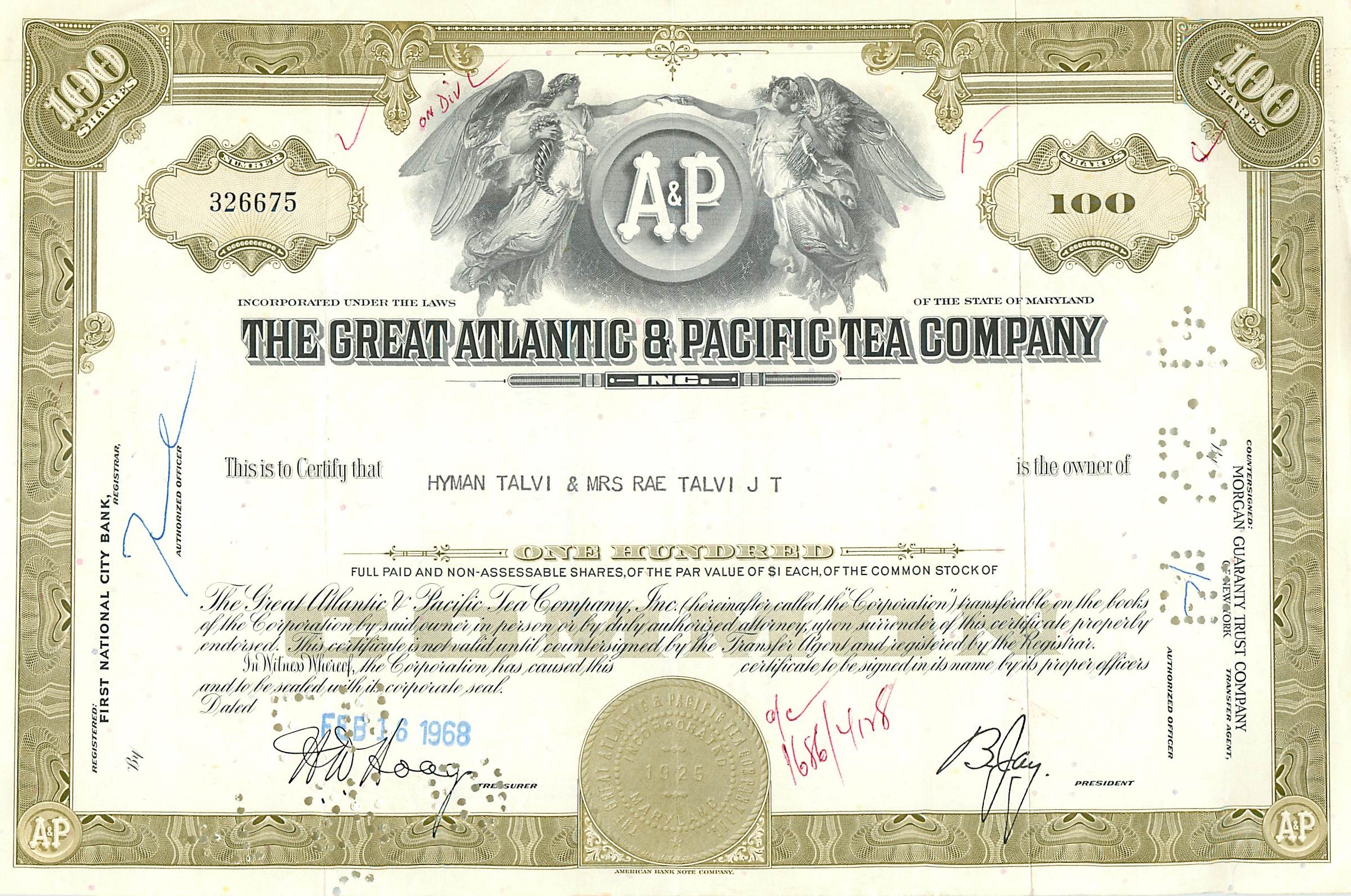 Coupon Share Action The Great Atlantic & Pacific Tea Company Ange Angel Femme
