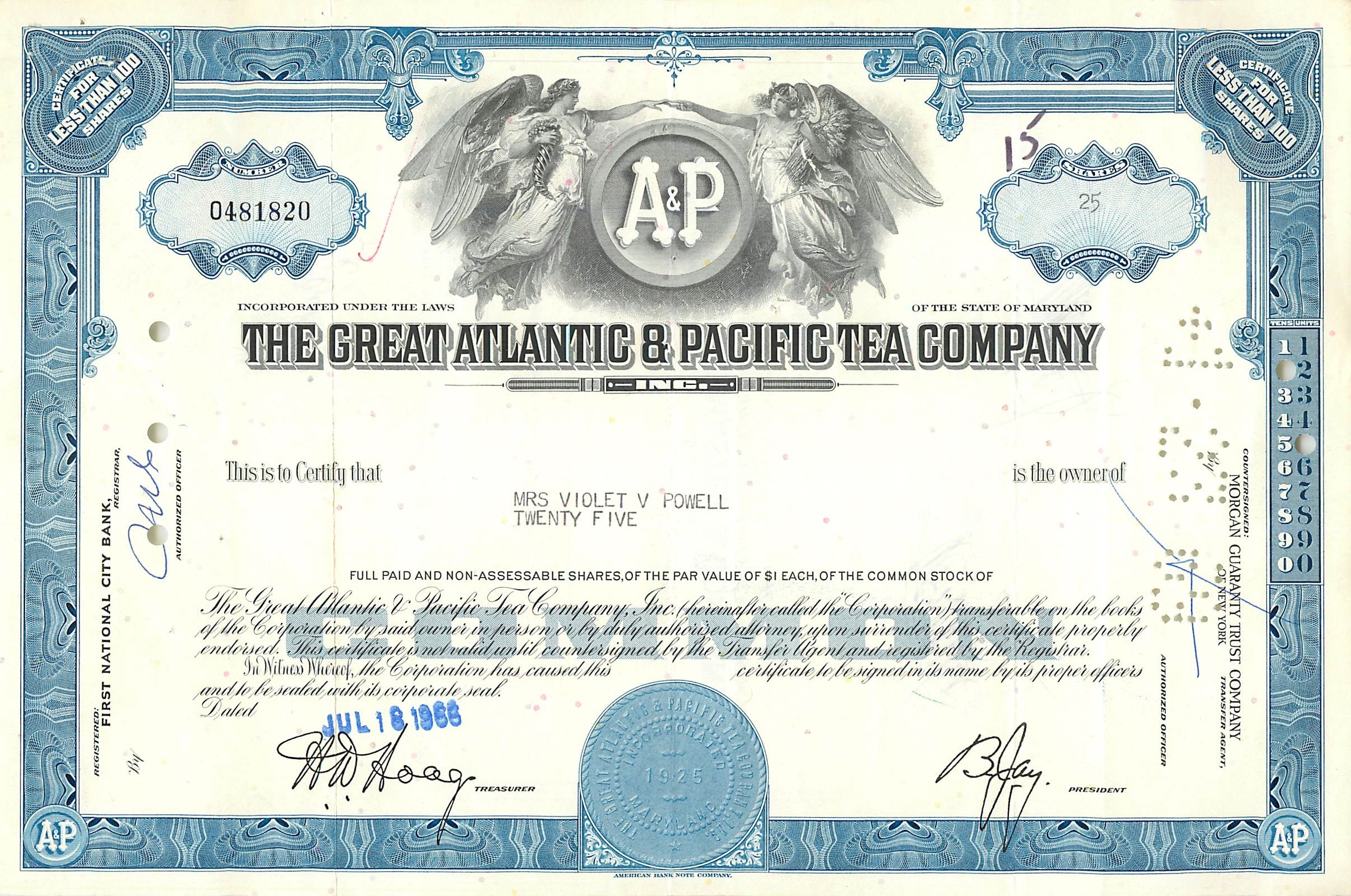 Coupon Share Action The Great Atlantic & Pacific Tea Company Ange Angel Femme