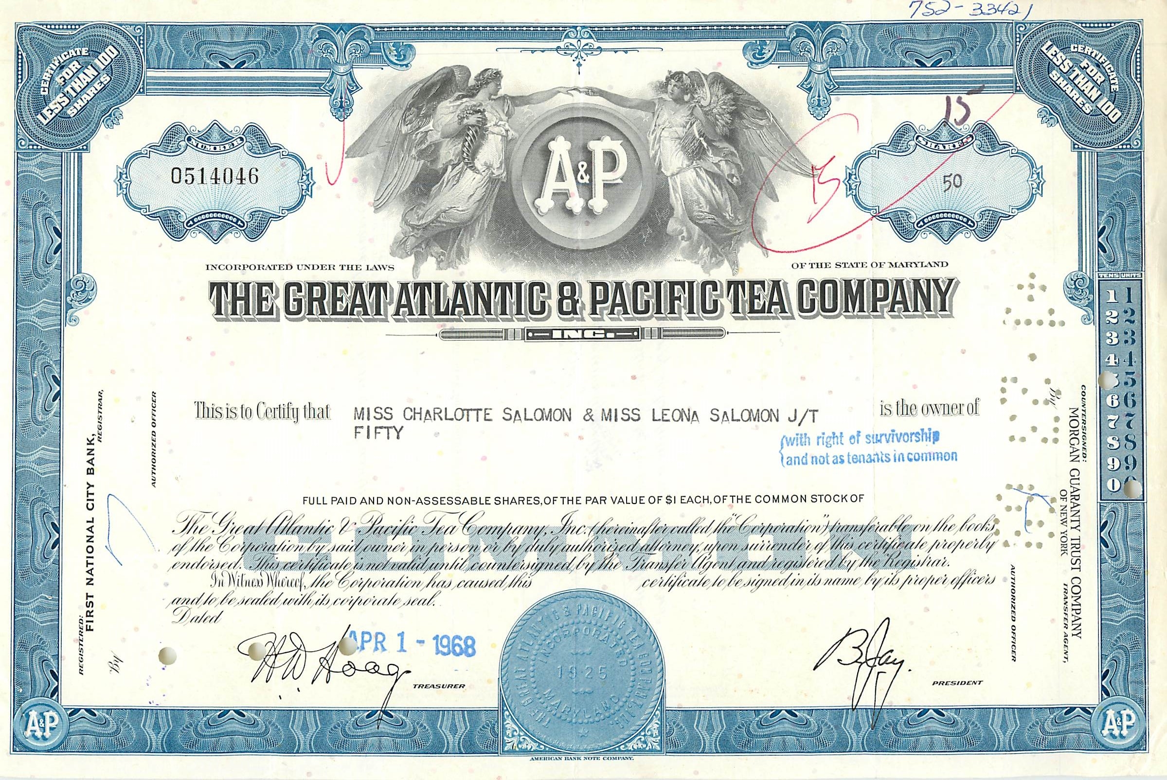 Coupon Share Action The Great Atlantic & Pacific Tea Company Ange Angel Femme