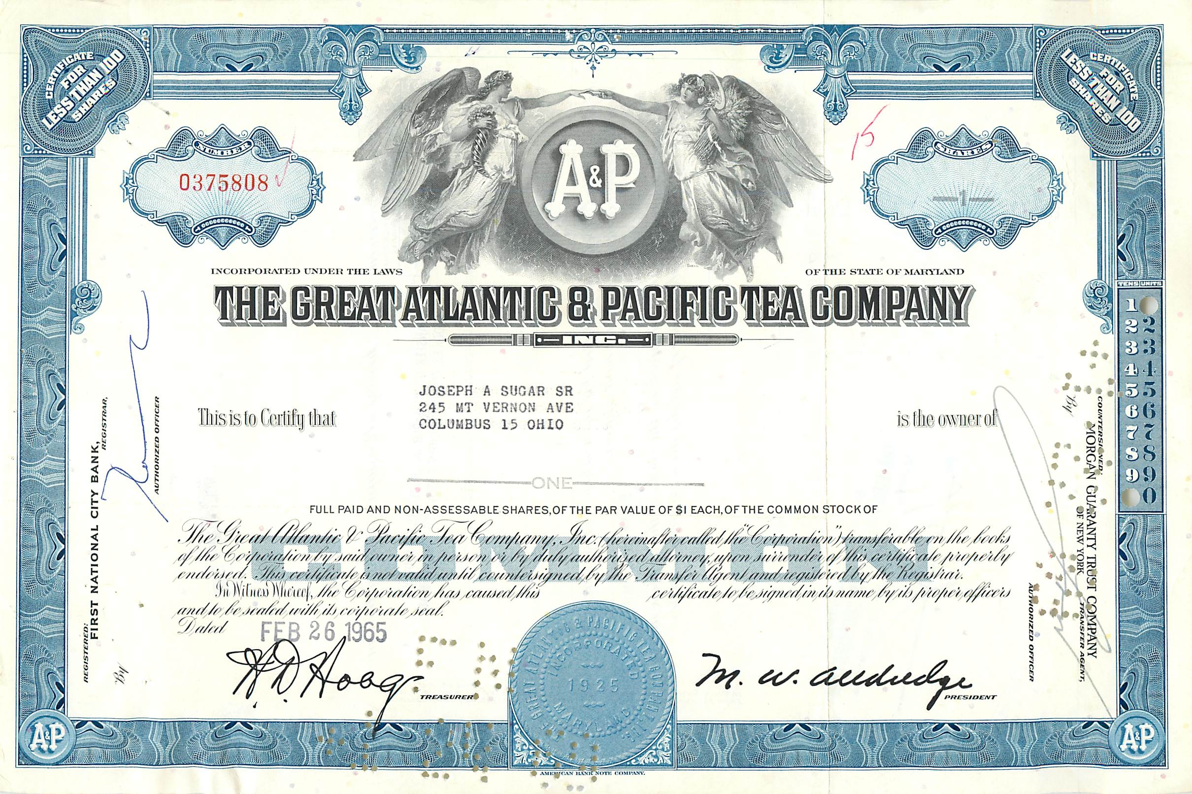 Coupon Share Action The Great Atlantic & Pacific Tea Company Ange Angel Femme