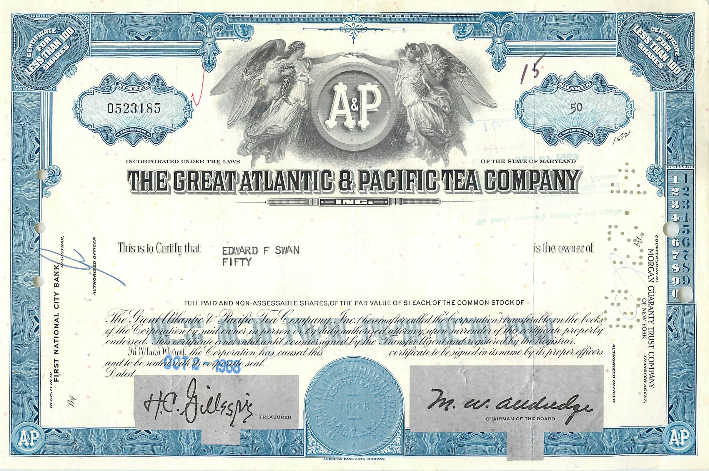 Coupon Share Action The Great Atlantic & Pacific Tea Company Ange Angel Femme