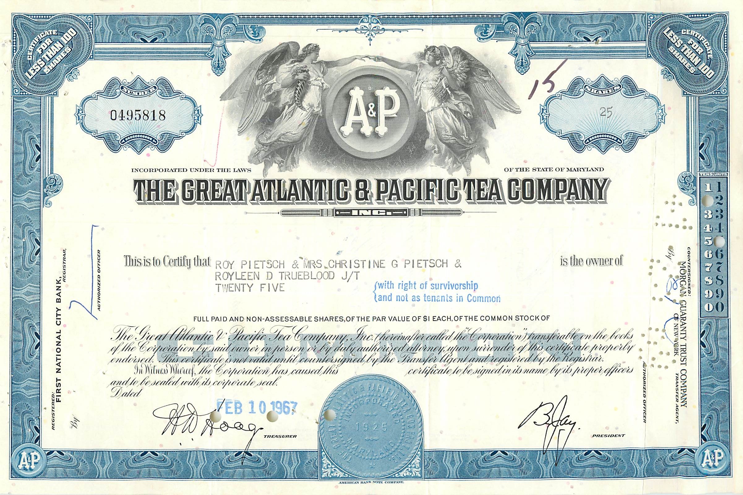 Coupon Share Action The Great Atlantic & Pacific Tea Company Ange Angel Femme