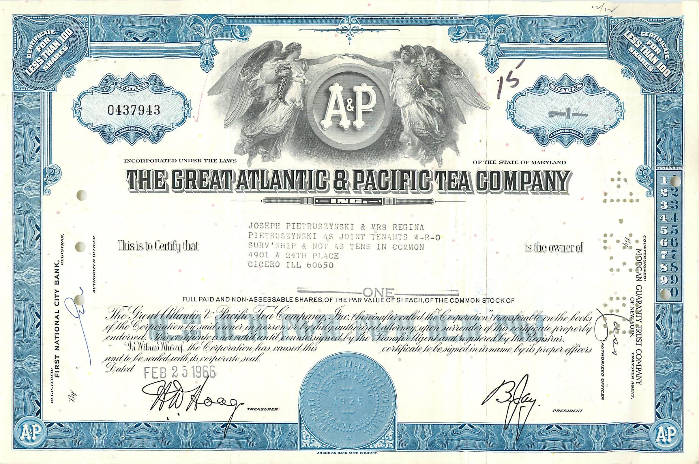 Coupon Share Action The Great Atlantic & Pacific Tea Company Ange Angel Femme