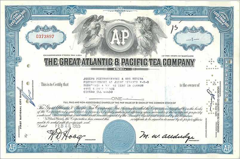 Coupon Share Action The Great Atlantic & Pacific Tea Company Ange Angel Femme