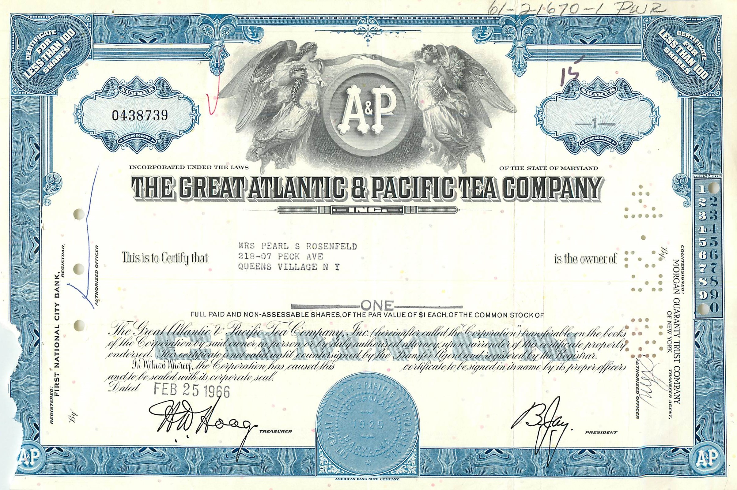 Coupon Share Action The Great Atlantic & Pacific Tea Company Ange Angel Femme