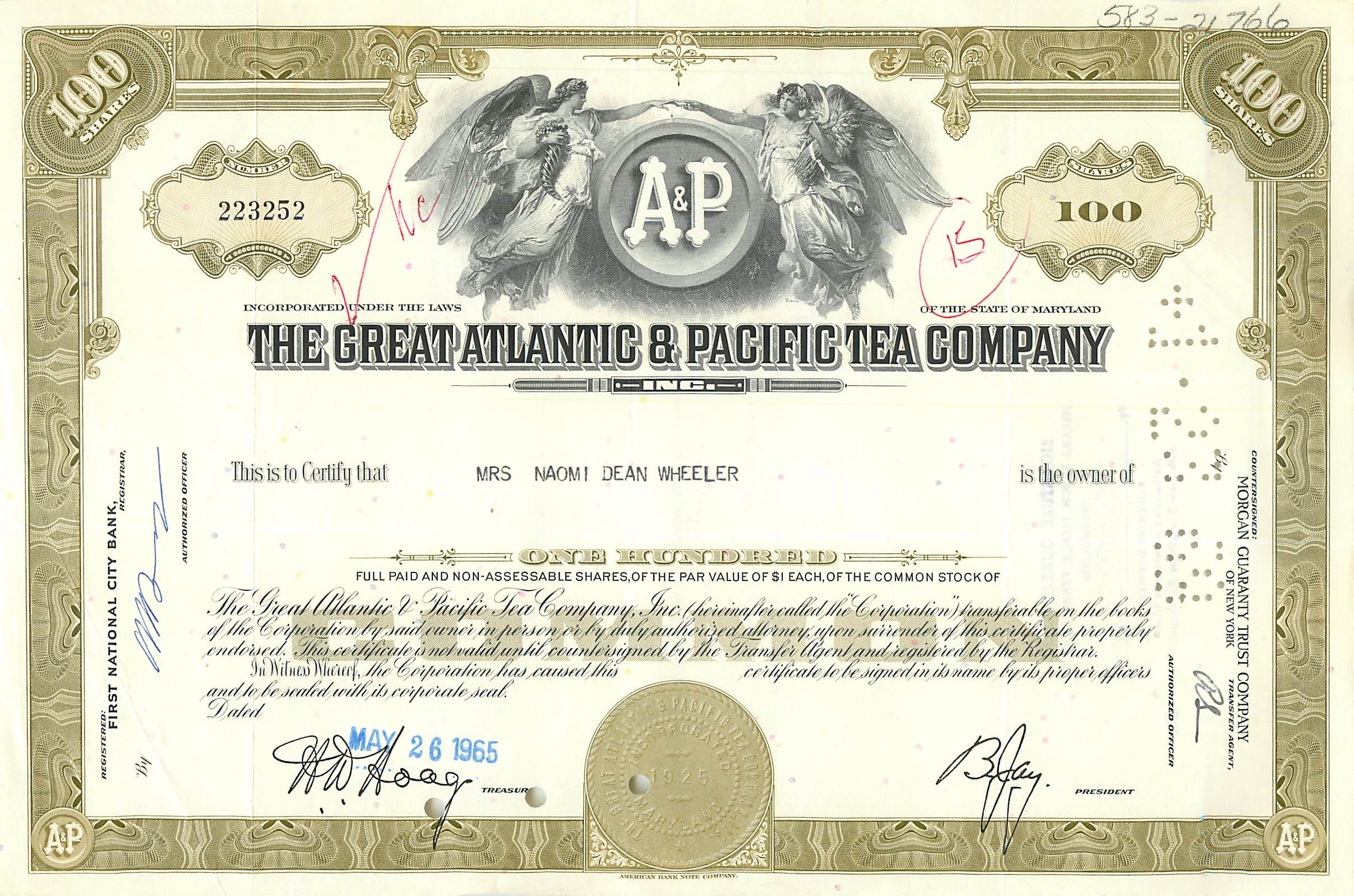 Coupon Share Action The Great Atlantic & Pacific Tea Company Ange Angel Femme
