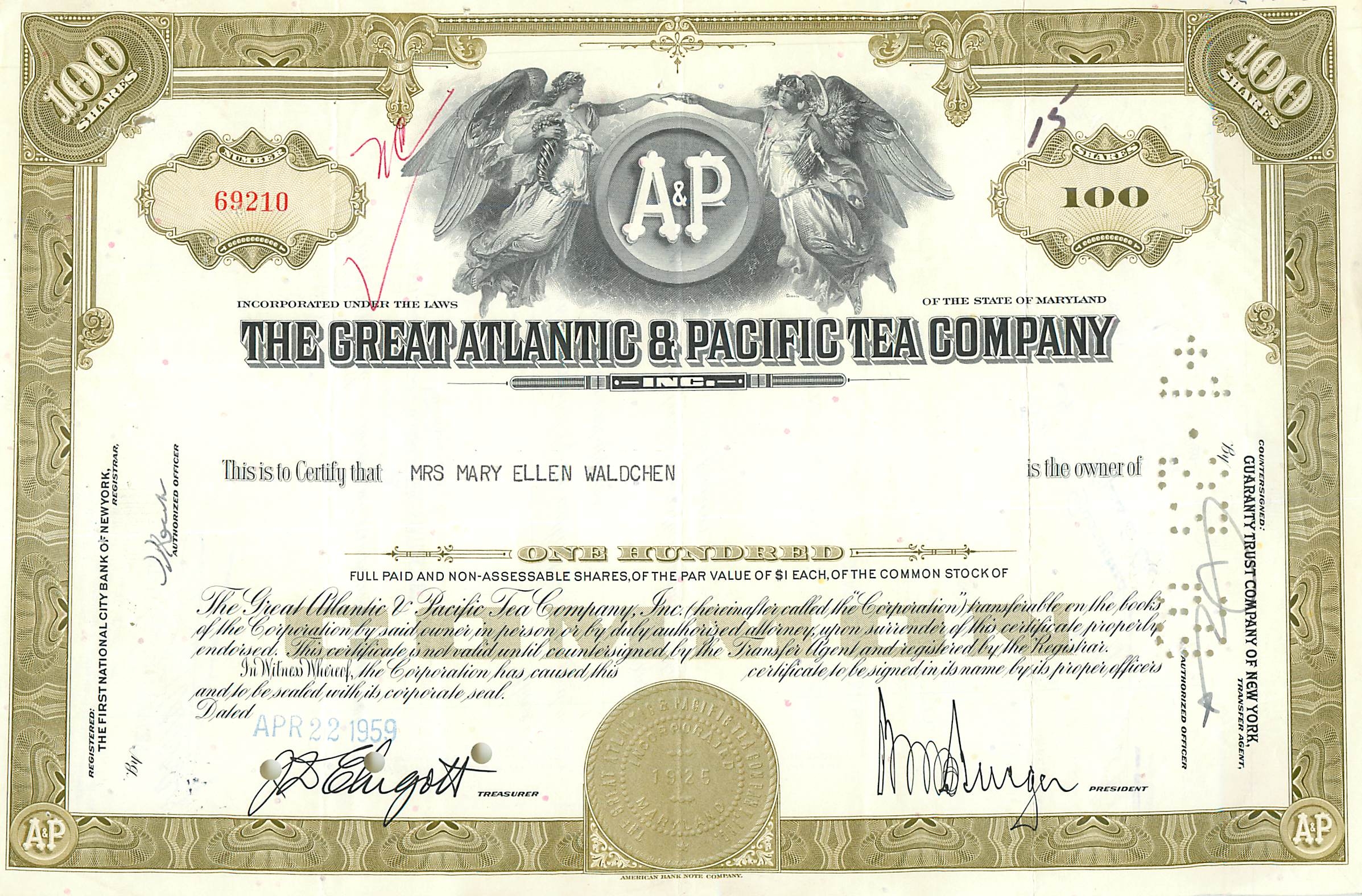Coupon Share Action The Great Atlantic & Pacific Tea Company Ange Angel Femme