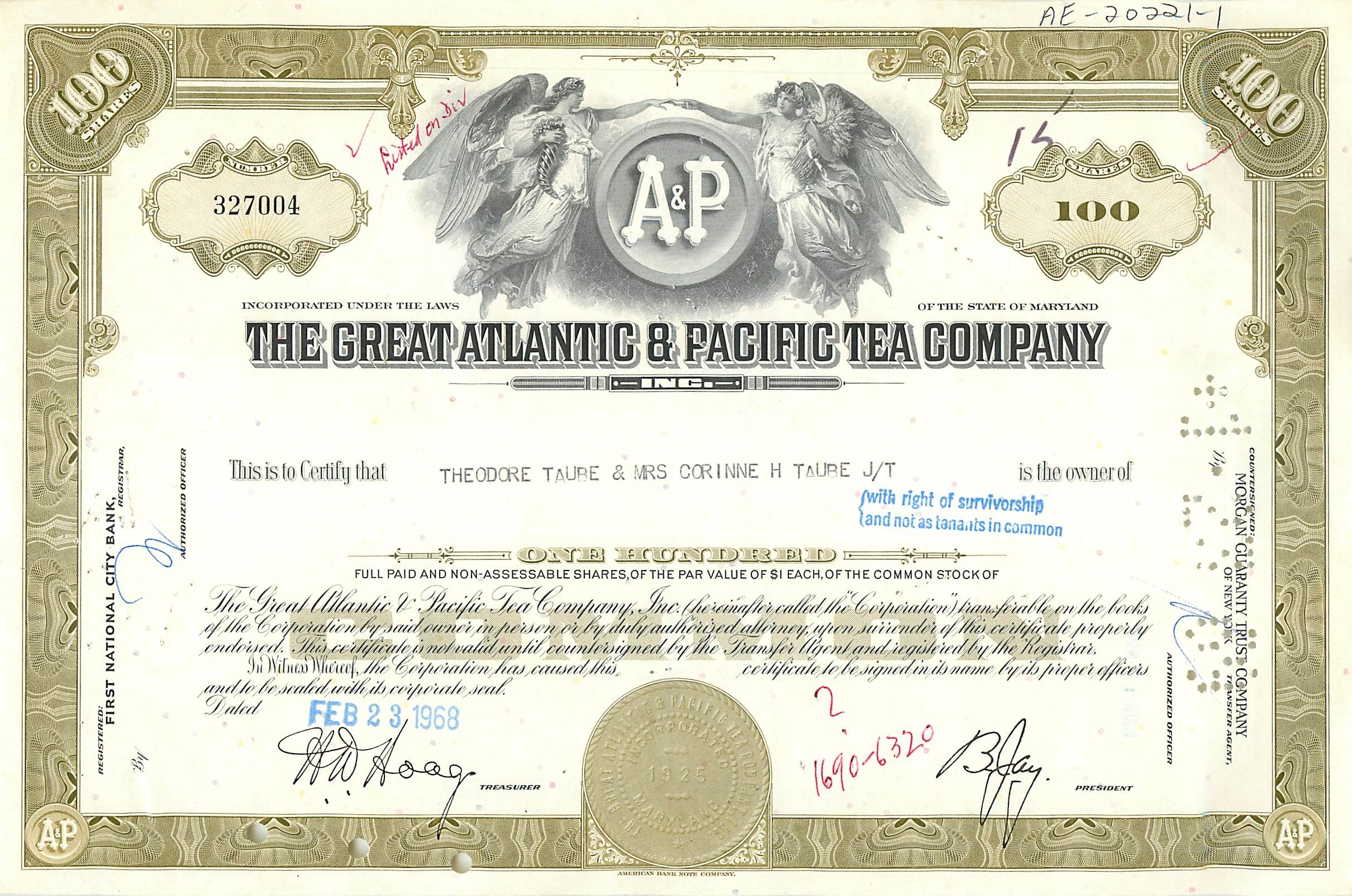 Coupon Share Action The Great Atlantic & Pacific Tea Company Ange Angel Femme