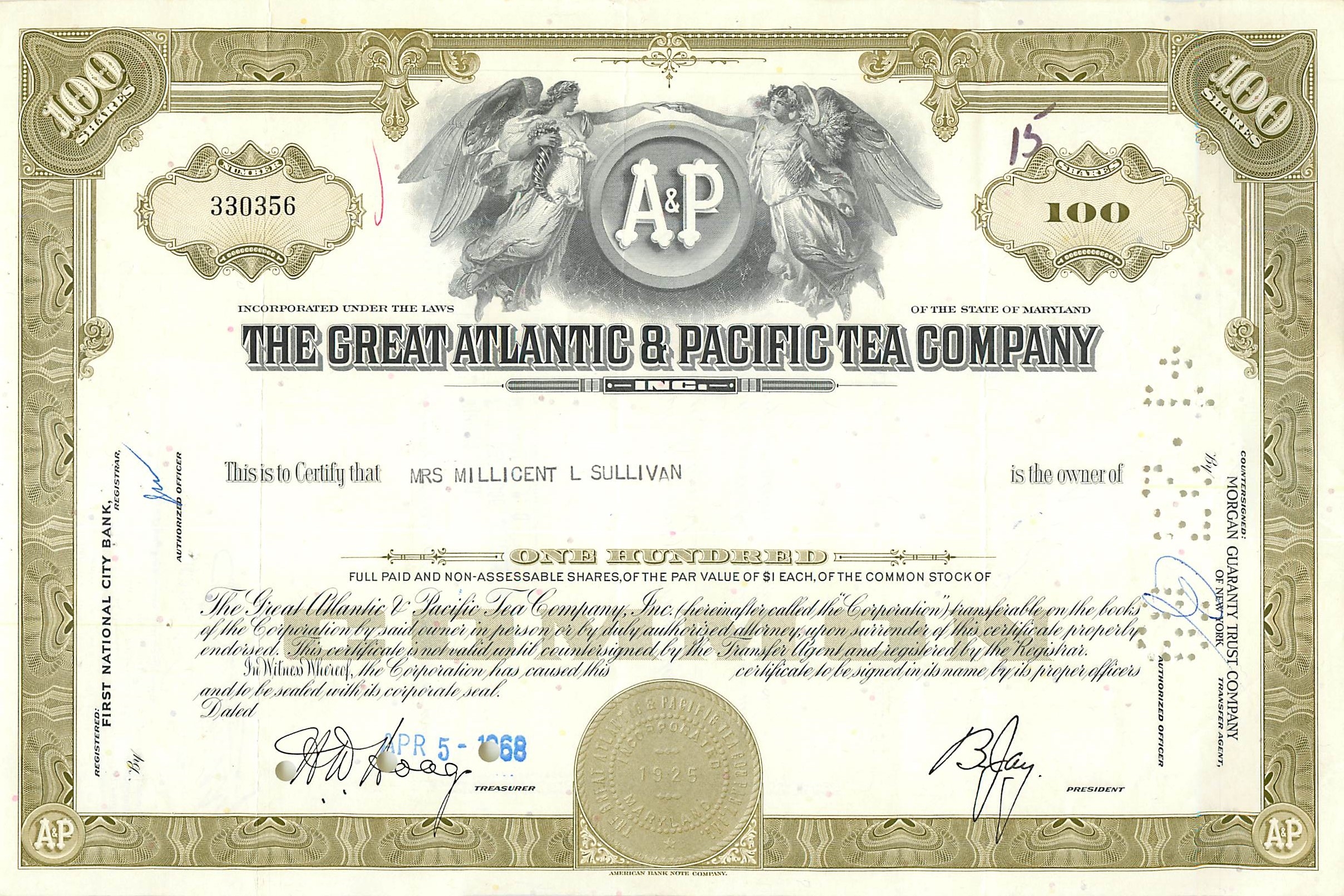Coupon Share Action The Great Atlantic & Pacific Tea Company Ange Angel Femme