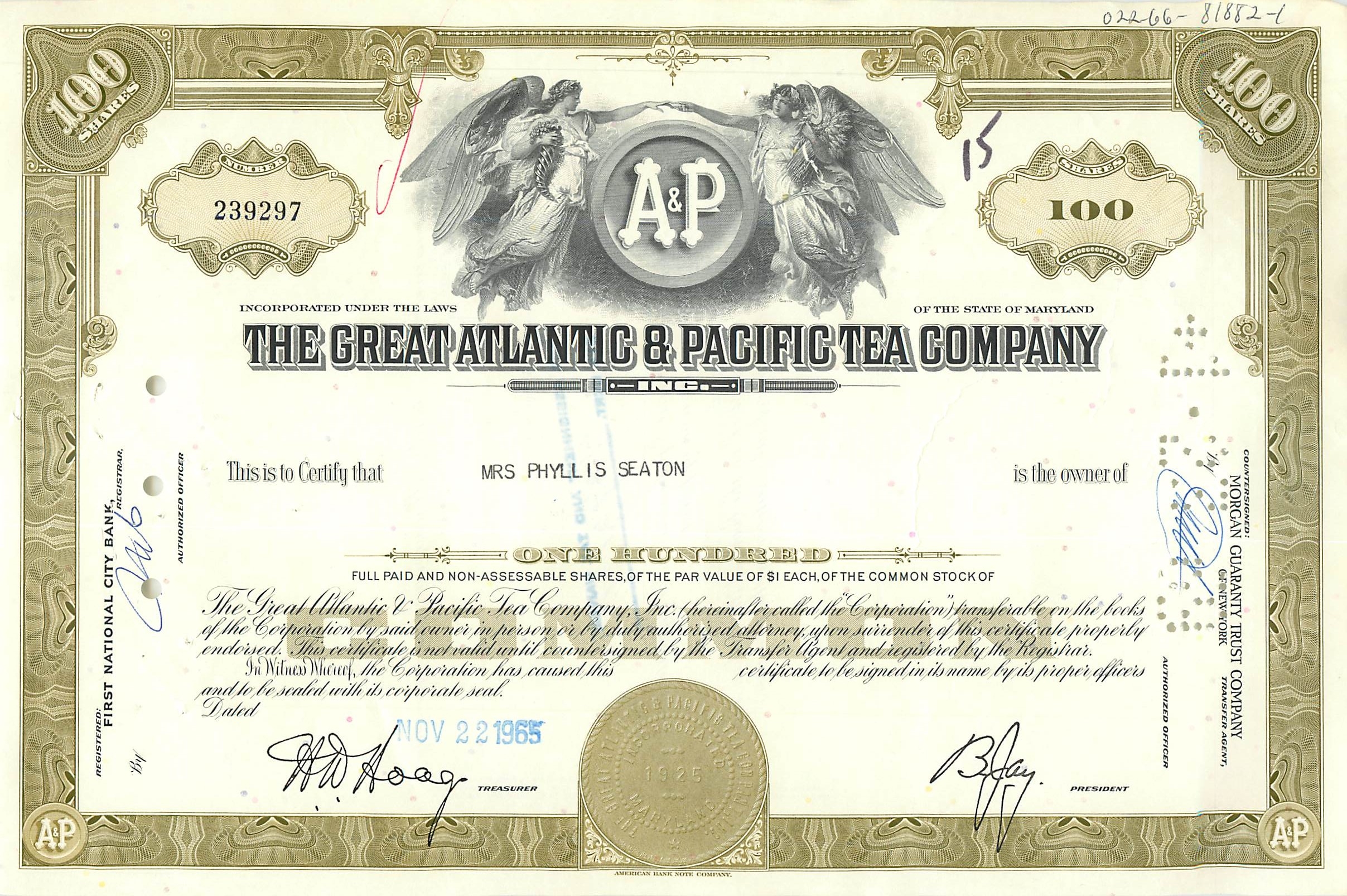 Coupon Share Action The Great Atlantic & Pacific Tea Company Ange Angel Femme