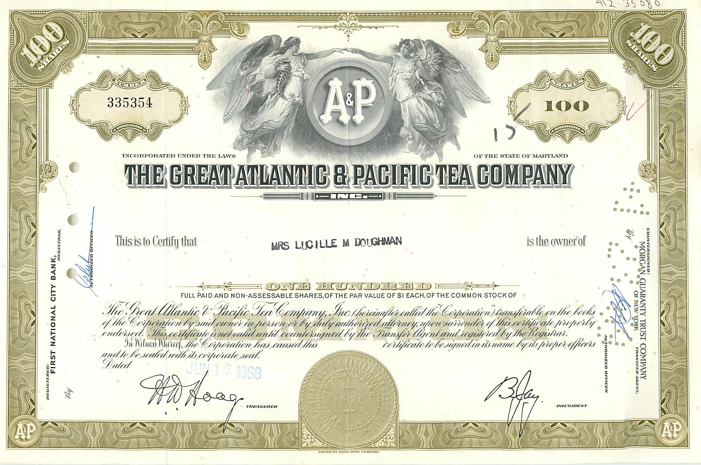 Coupon Share Action The Great Atlantic & Pacific Tea Company Ange Angel Femme