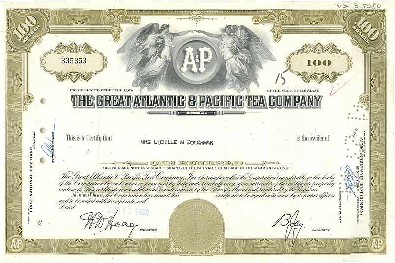 Coupon Share Action The Great Atlantic & Pacific Tea Company Ange Angel Femme