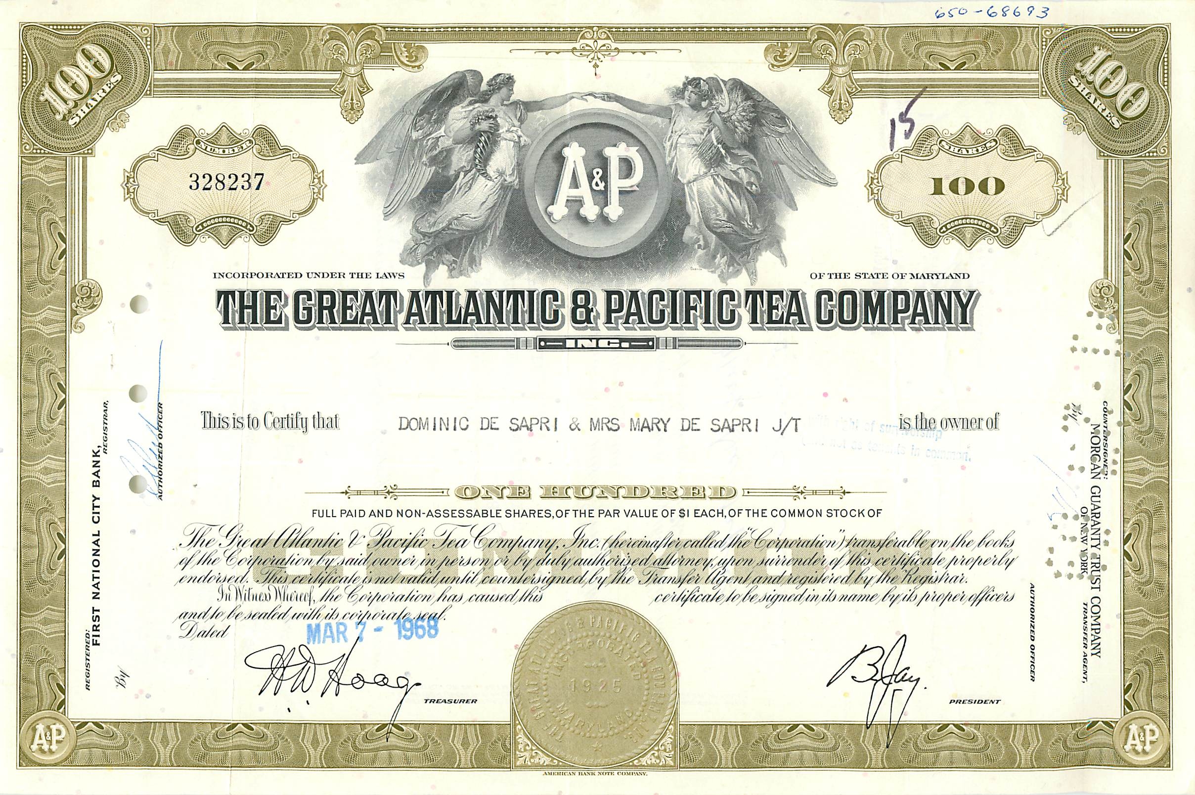 Coupon Share Action The Great Atlantic & Pacific Tea Company Ange Angel Femme