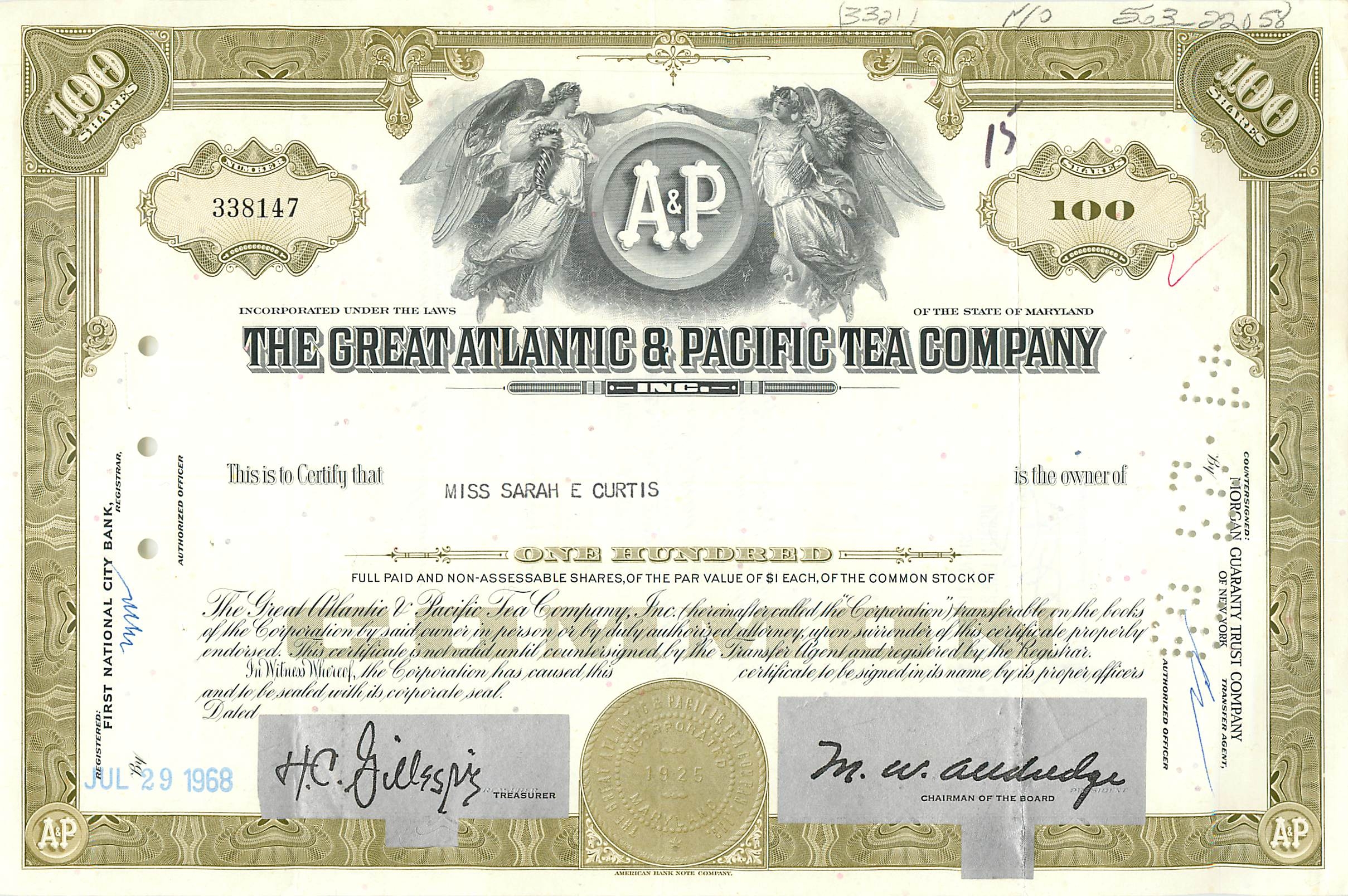 Coupon Share Action The Great Atlantic & Pacific Tea Company Ange Angel Femme