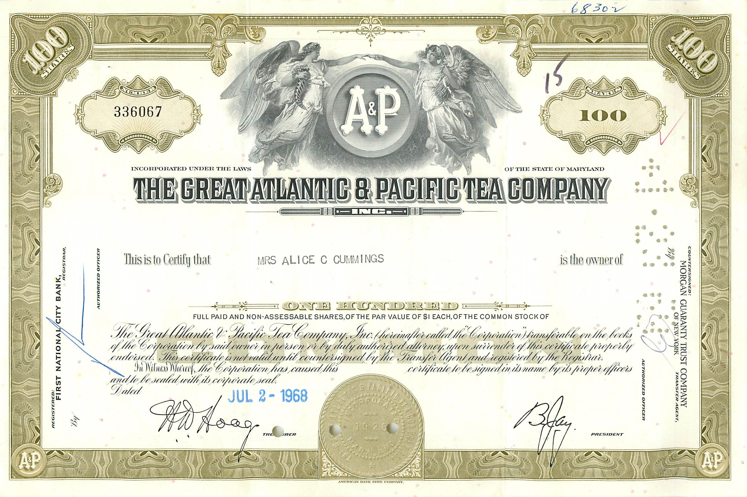 Coupon Share Action The Great Atlantic & Pacific Tea Company Ange Angel Femme