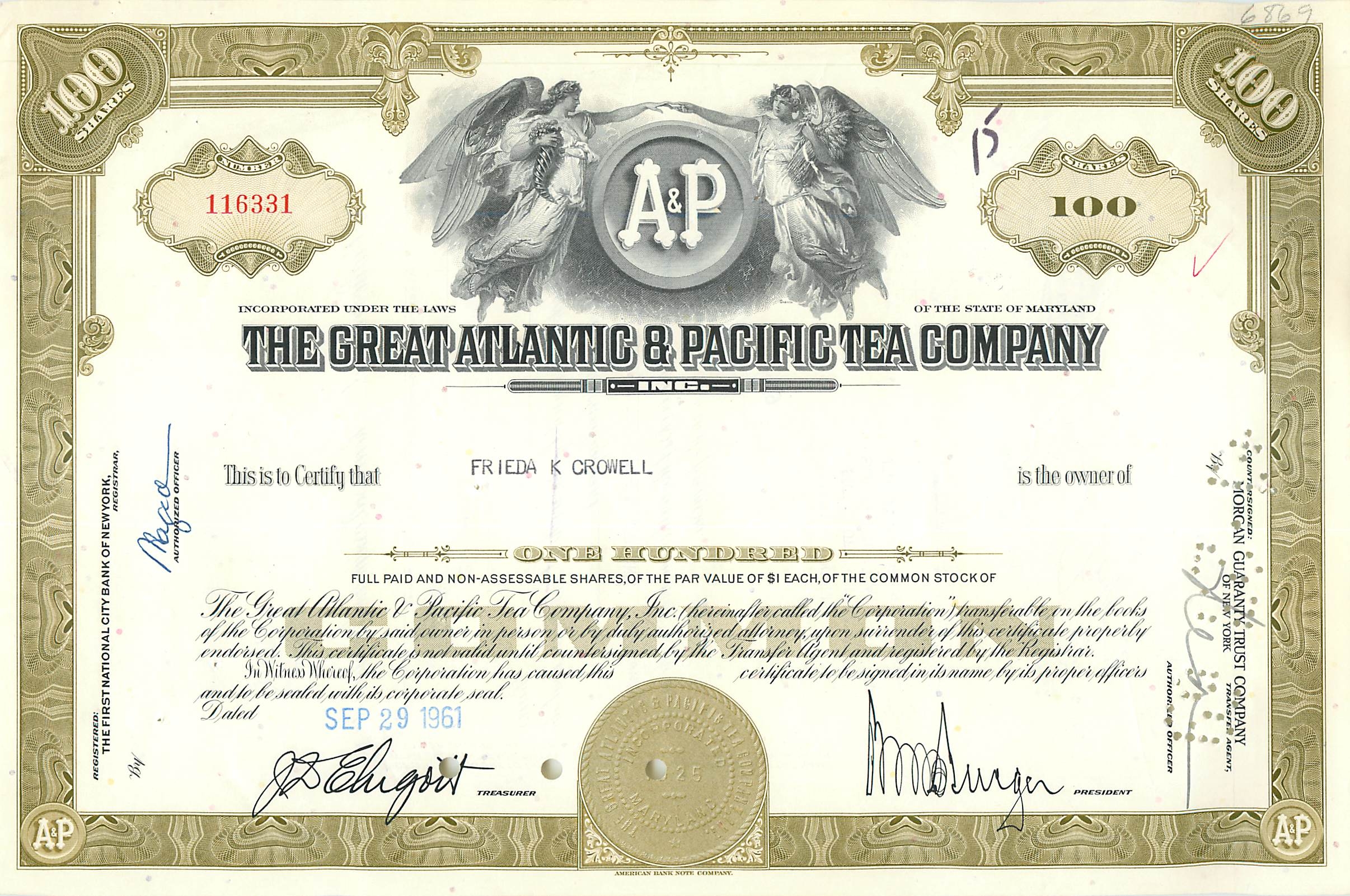 Coupon Share Action The Great Atlantic & Pacific Tea Company Ange Angel Femme
