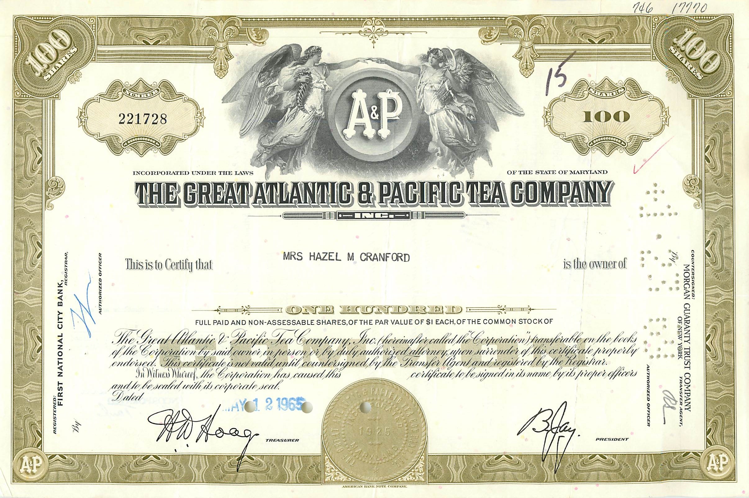 Coupon Share Action The Great Atlantic & Pacific Tea Company Ange Angel Femme