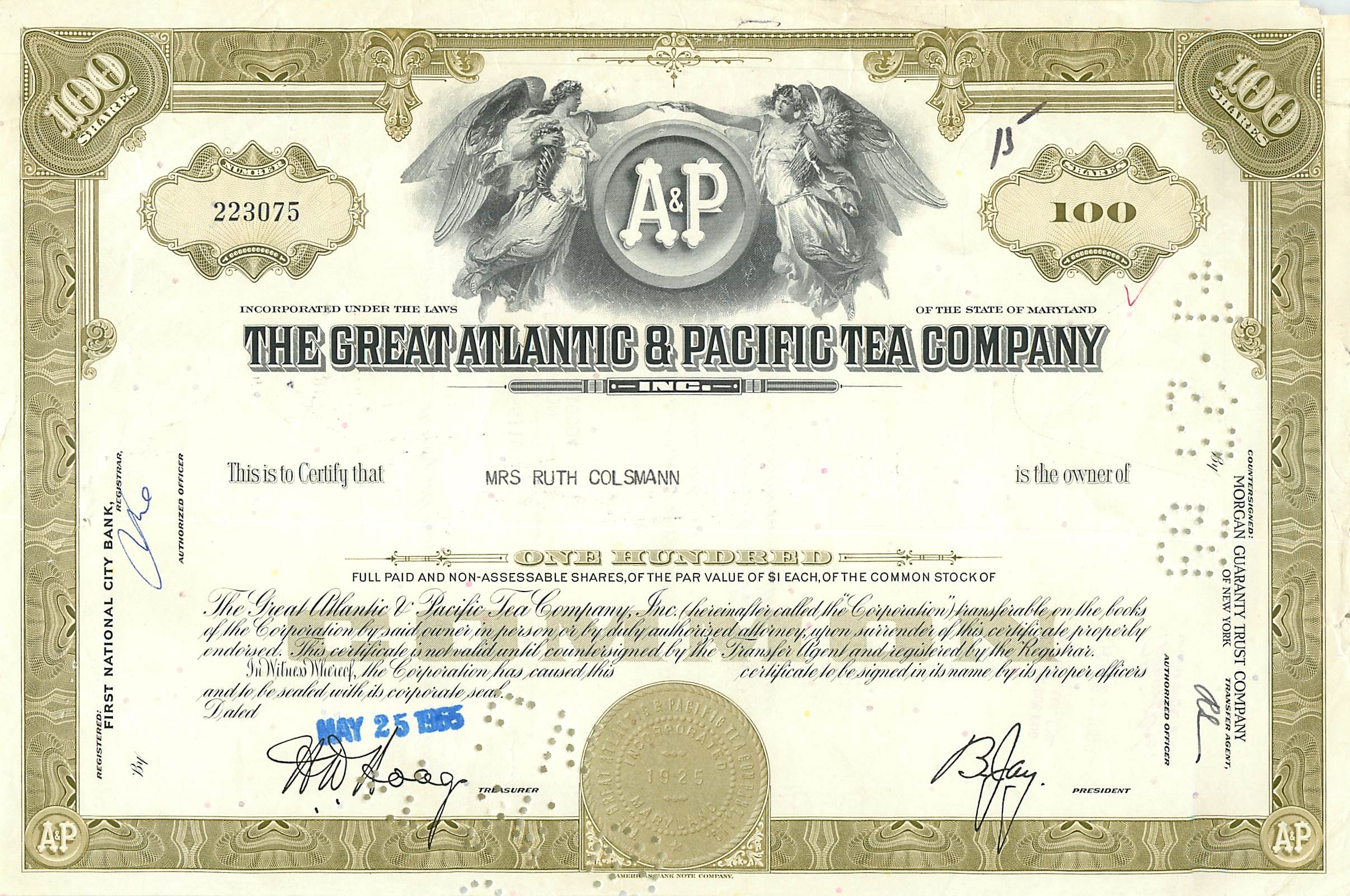 Coupon Share Action The Great Atlantic & Pacific Tea Company Ange Angel Femme