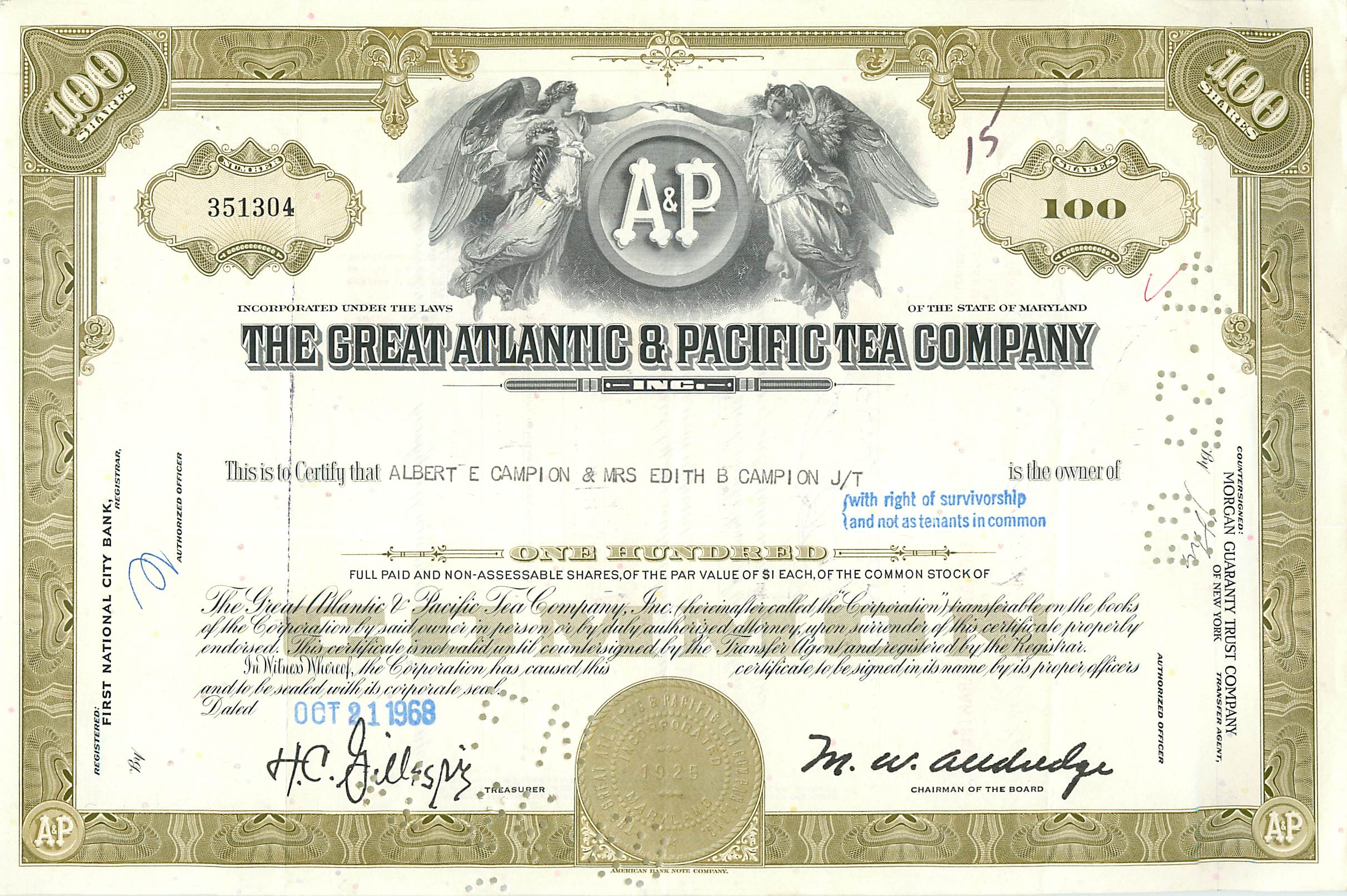 Coupon Share Action The Great Atlantic & Pacific Tea Company Ange Angel Femme
