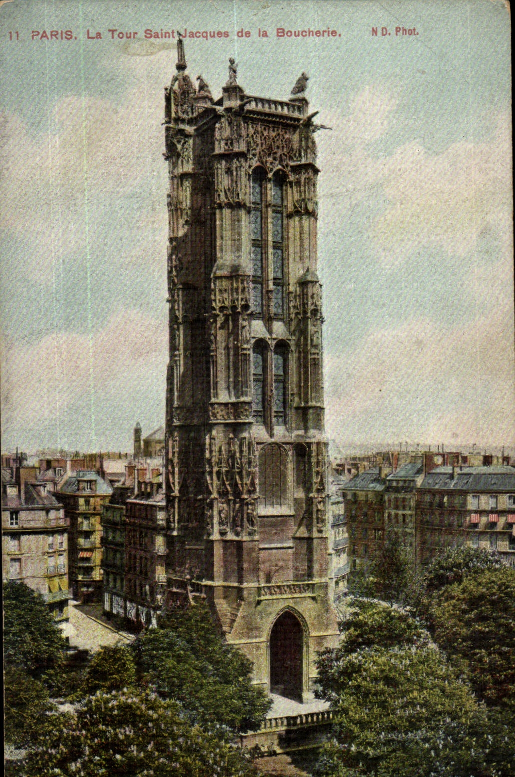 Paris CPA La Tour Saint Jacques de la boucheerie