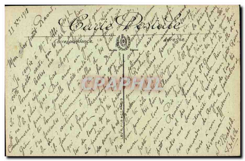 Paris CPA La basilique de Montmartre et le sacre coeur de Jesus — Rückseite
