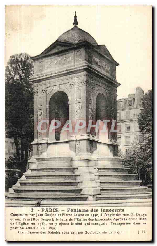 Paris CPA Fontaine des innocents