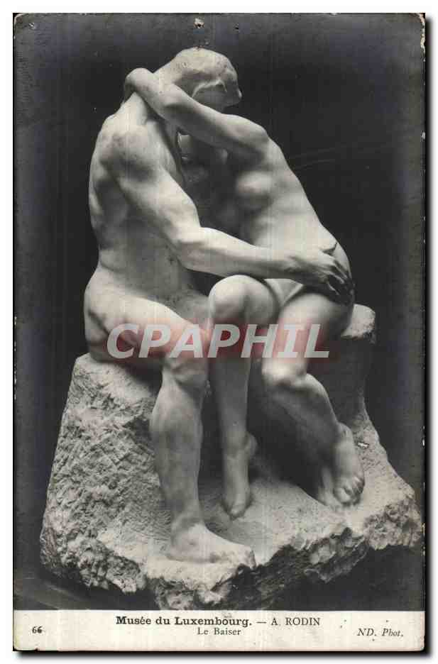 Paris CPA Musee du Luxembourg A Rodin Le baiser