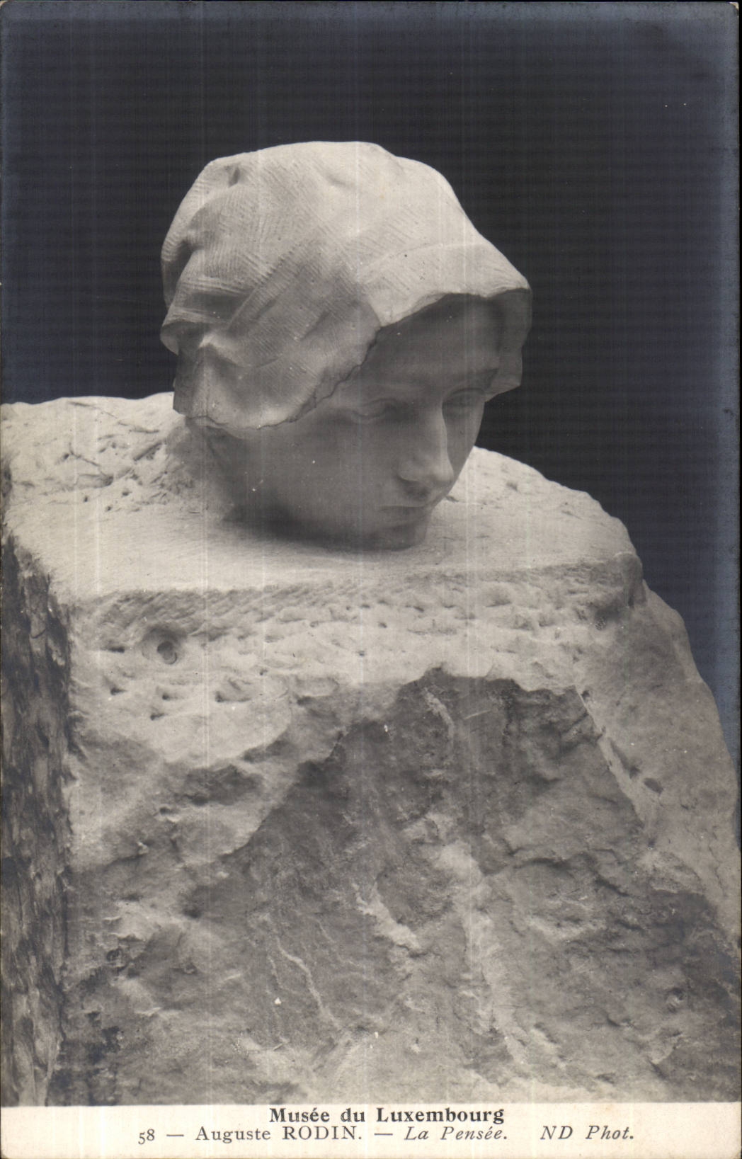 Paris CPA Musee du Luxembourg Auguste Rodin La pensee