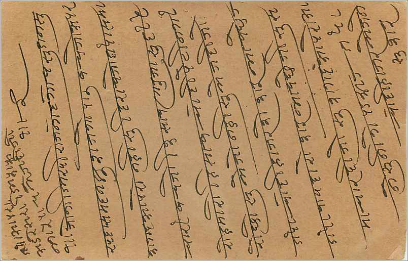Entier Postal Postal Stationary Inde India  — Rückseite
