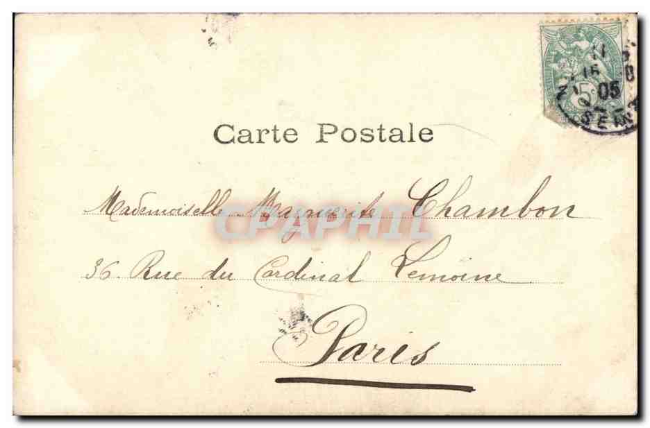 Fantaisie - Enfant - poupee - Marguerite Chambon -- CPA  — Rückseite