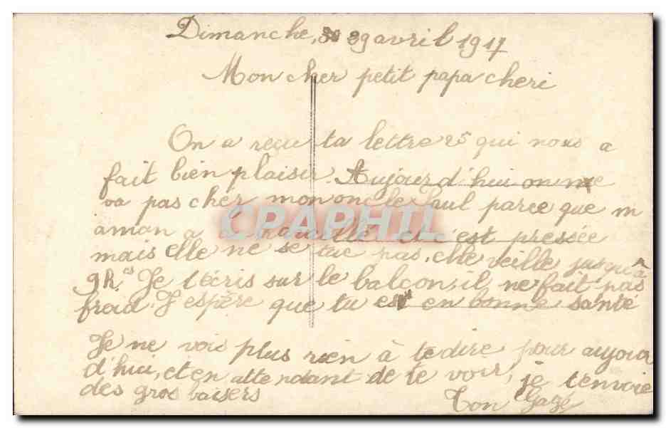 Fantaisie - enfant - Muguet Porte Bonheur - Acceptez ce muguet dont j'ai fait la maison - CPA  — Rückseite
