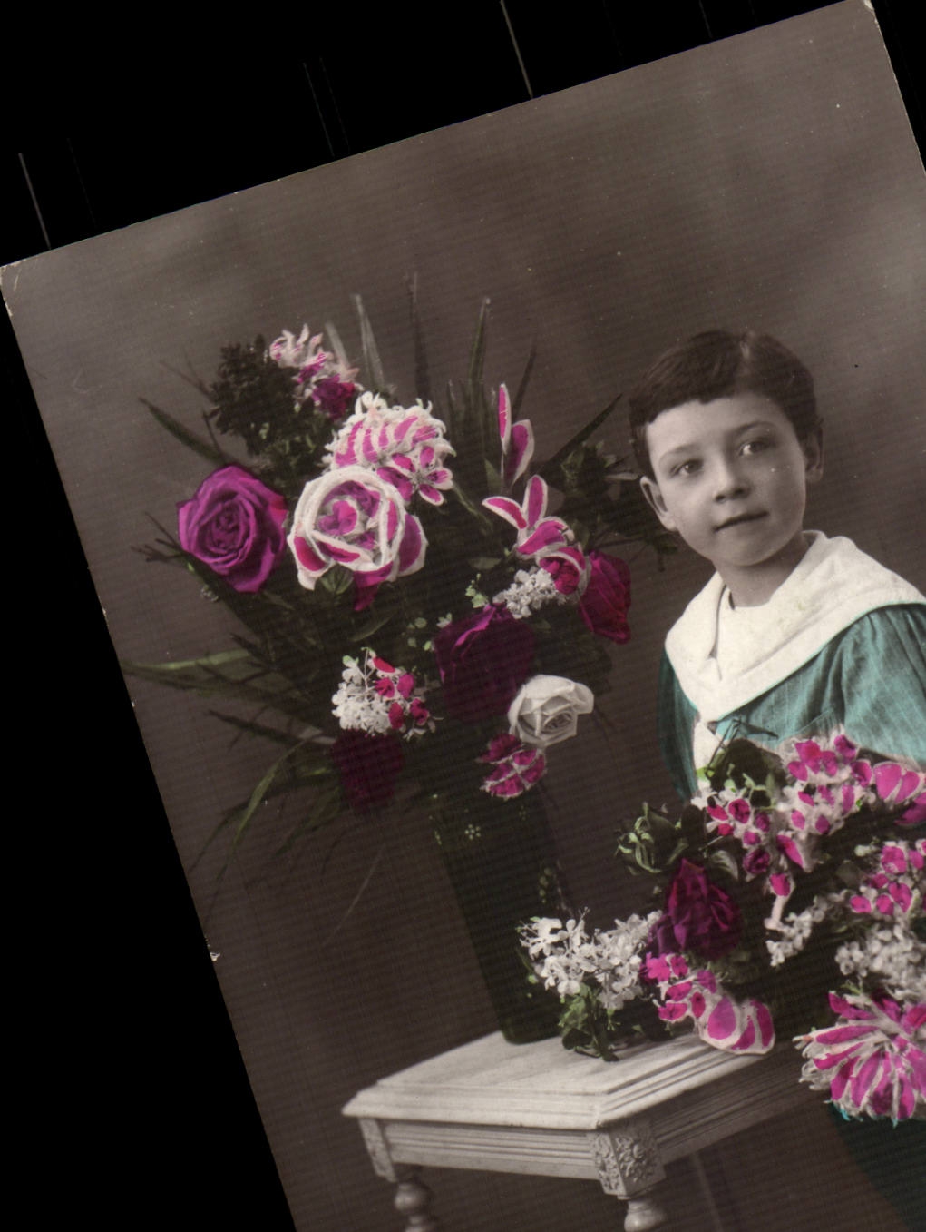 Fantaisie - enfant - garcon - Bonne Fete - rose - CPA 