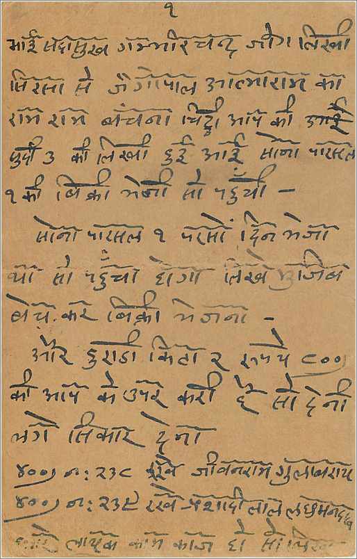 Entier Postal Postal Stationary Inde India  — Verso