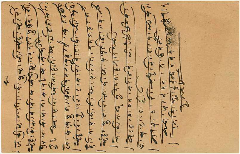 Entier Postal Postal Stationary Inde India  — Verso