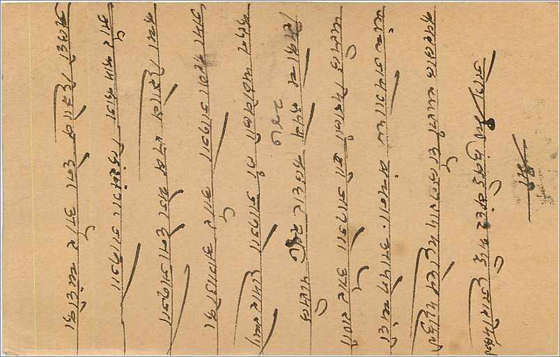 Inde India Cover Card  — Verso