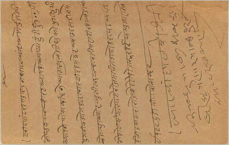 Entier Postal Postal Stationary Inde India  — Verso